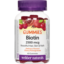 webber naturals biotin gummy
