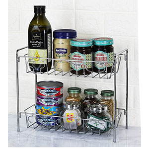 2-Tier Kitchen Counter Organizer Spice Rack