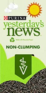 Purina Yesterdays News brand non-clumping. Made with recycled paper