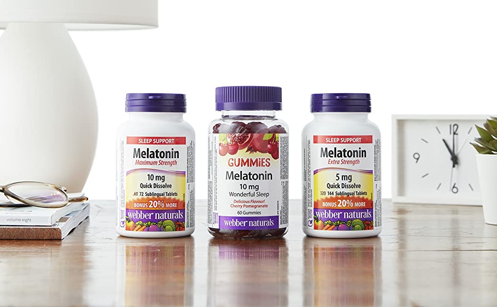 webber naturals melatonin sleep support supplements