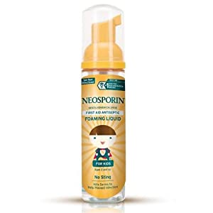 NEOSPORIN First Aid Antiseptic Foaming Liquid for Kids