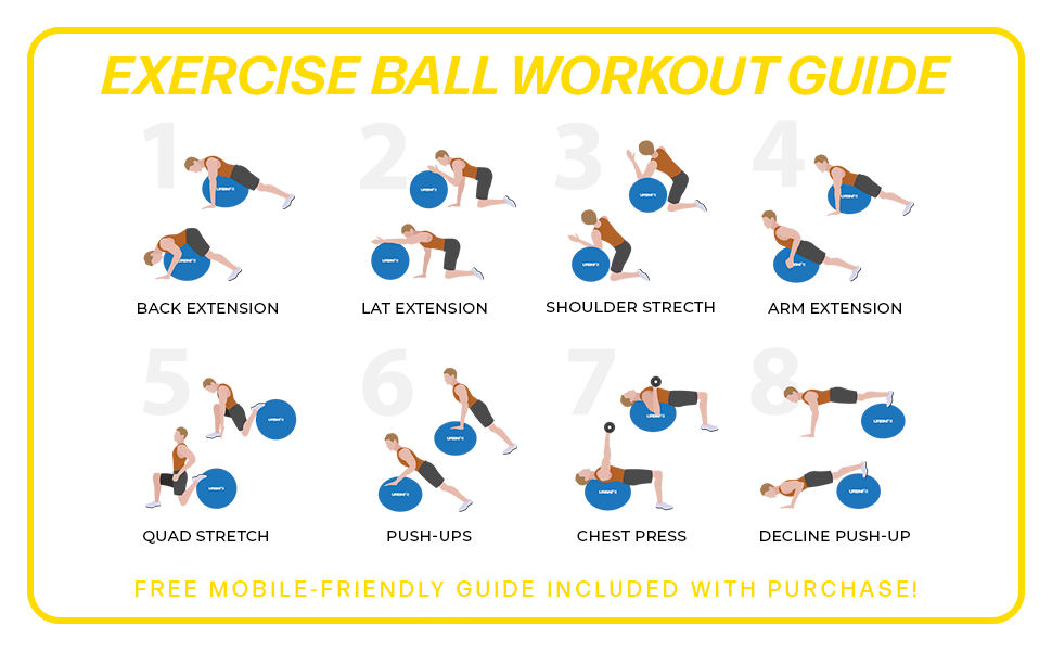 URBNFit Exercise Ball 