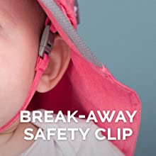 break-away safety clip