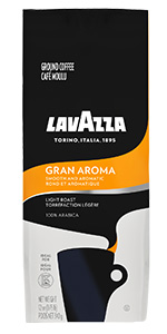 lavazza, gran, aroma, light, roast, coffee