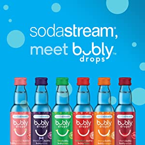 bubly drops, sodastream, cherry, blackberry, strawberry, lime, grapefruit, orange, water, health