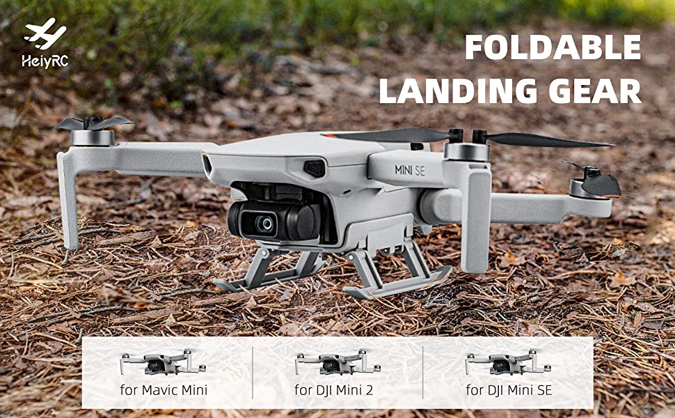 Foldable landing gear for dji mini 2/mini se/mavic mini drone