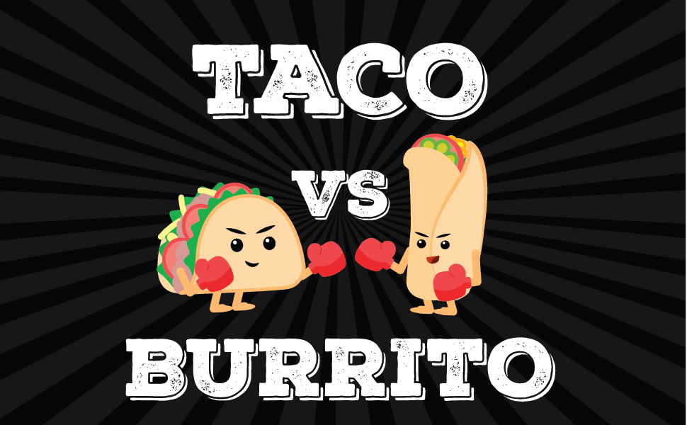 Taco vs Burrito card game for kids teens and adults