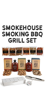 Smokehouse Smoking BBQ Grill Set