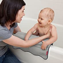 elbow rest, grey moby, bathtime