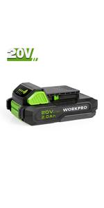 WORKPRO 20V 2.0Ah Lithium-ion Battery Pack