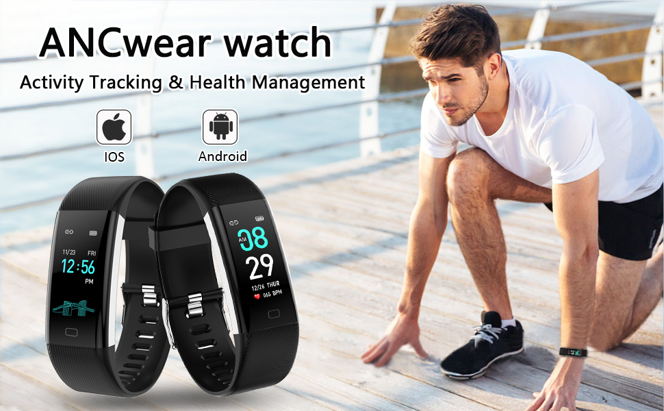 Fitness Tracker Activity Watch Heart Rate pulse exercise step health sleep monitor waterproof 