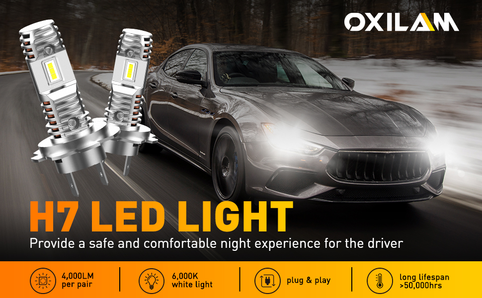 H7 LED headlight bulb