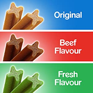 Original Flavour, Beef Flavour, Fresh Flavour, Minty Dog Treats, Dental Treats for Dogs