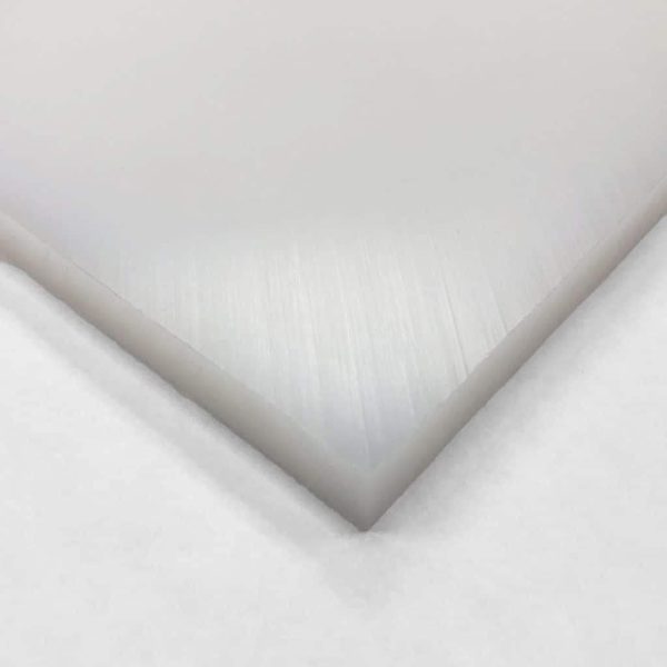 UHMW (Ultra High Molecular Weight Polyethylene) Sheet, Opaque White, Standard Tolerance, ASTM D4020, 1/2" Thickness, 12" Width, 12" Length