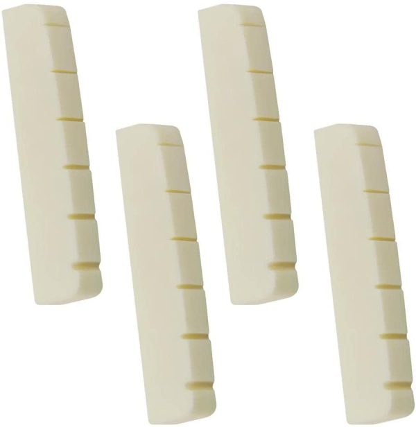 Tongina 4pcs 6 String Guitar Bone Slotted Nut For LP Electric Guitar Parts - Image 5