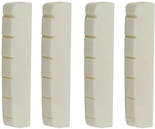 Tongina 4pcs 6 String Guitar Bone Slotted Nut For LP Electric Guitar Parts - Image 4