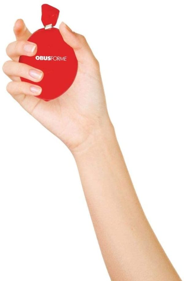 ObusForme Hand Stress Reliever | Ergonomic Design Stress Ball | Minimize Stress and Fatigue in Fingers and Hands | Comes in Assorted Color (Blue or Red) - Image 2