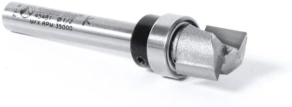 45481 Flush Trim/Pattern Plunge 1/2-Inch Diameter by 3/8-Inch Cutting Height by 1/4-Inch Shank Carbide Tipped Router Bit - Image 5