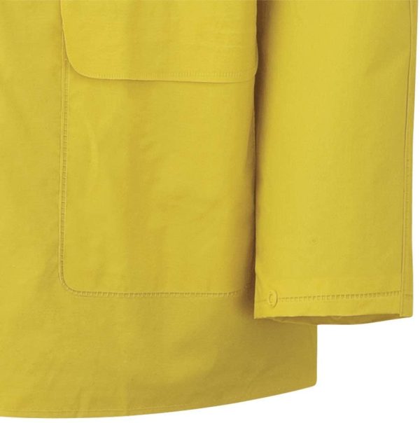 Pioneer V3010560-S Vented Rain Jacket - 2 Large Cargo Pockets, Yellow, S - Image 3