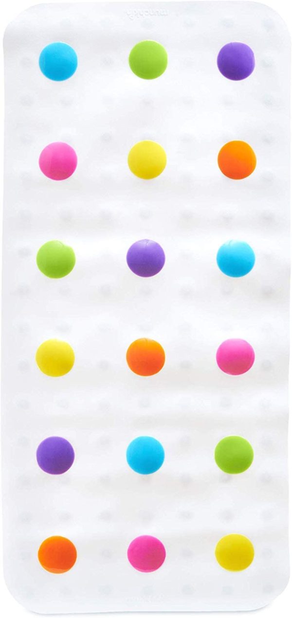 Munchkin Dandy Dots Bath Mat Multi 30.5x14.25 Inch (Pack of 1) - Image 5