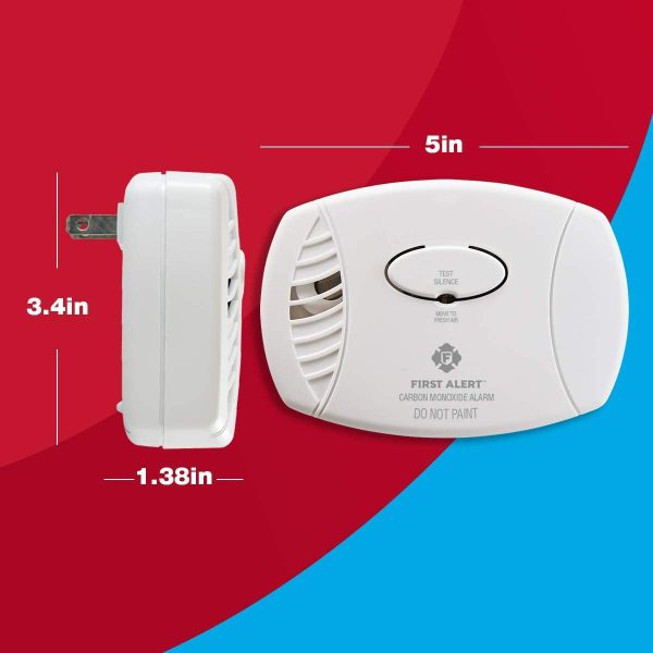 CO605A Carbon Monoxide Plug-In Alarm with Battery Backup - Image 2