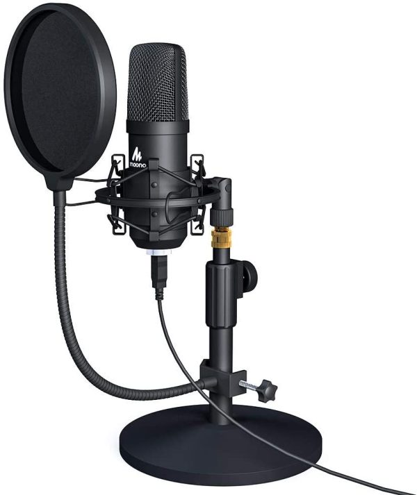 USB Microphone Kit 192kHz/24Bit  AU-A04T PC Condenser Podcast Streaming Cardioid Professional Mic Plug & Play for Computer, YouTube, Gaming, Recording - Image 8