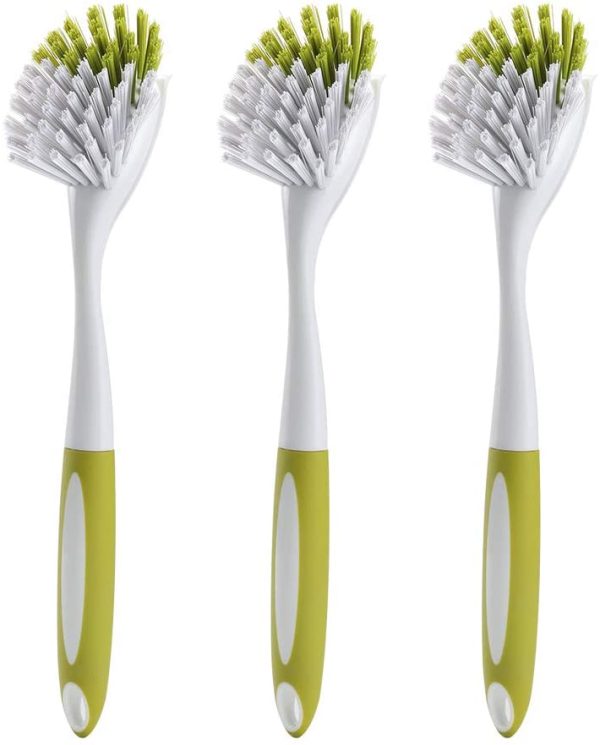 Scrub Brush for Dishes Kitchen Sink Bathroom Cleaning with Stiff Bristles, 3pcs - Image 3