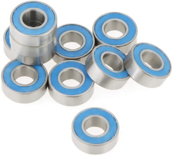 25pcs/Set Rubber Sealed Ball Bearings, 5x11x4mm MR115-2RS Blue Metal Rubber Sealed Ball Bearings - Image 5