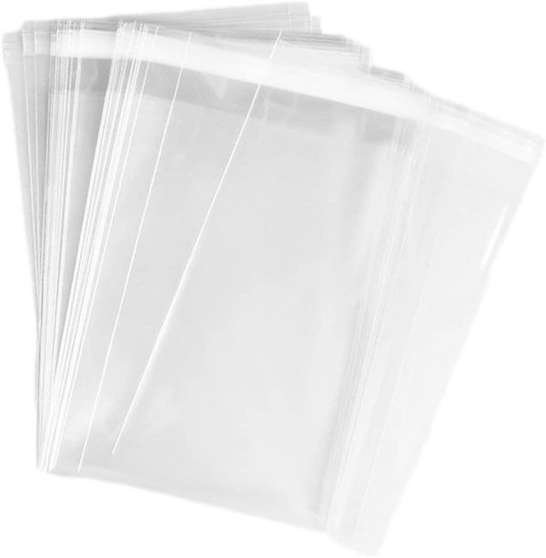 AIRSUNNY 200 Pcs 6x9 Clear Resealable Cello/Cellophane Bags Good for Bakery, Candle, Soap, Cookie Poly Bags - Image 2