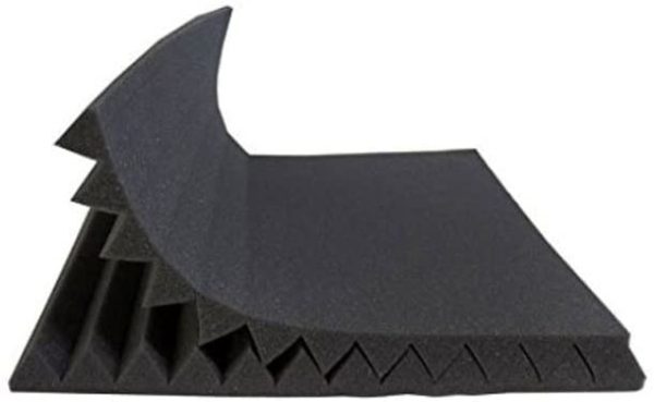 50 Pack BLACK Acoustic Panels Studio Foam Wedges 1" X 12" X 12"Sound-proofing,Sound Absorption (50pcs, Black) - Image 4