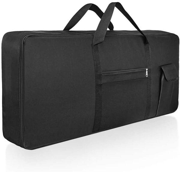 BUBM 61 Keys Keyboard Bag Keyboard Case for 61 Note, Portable and Shoulder Electronic Organ Piano Universal 61 Note Keyboard Gig Bag Waterproof 600D Oxford Cloth,41.33"×16.53"×7.87",Black - Image 7