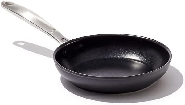 OXO Good Grips Pro Hard Anodized PFOA-Free Nonstick 8" Frying Pan Skillet, Dishwasher Safe, Oven Safe, Stainless Steel Handle, Black - Image 7