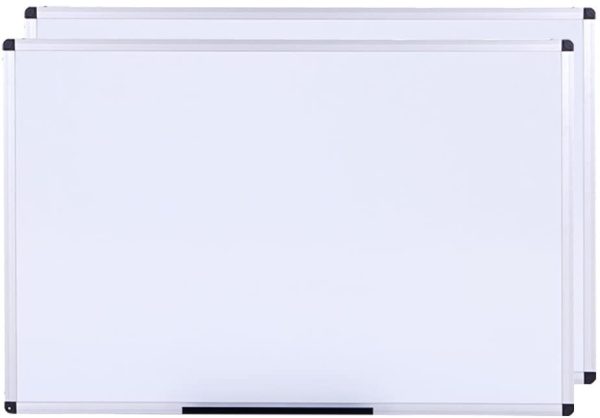 VIZ-PRO Magnetic Dry Erase Board, 36 X 24 Inches,2 Pack, Silver Aluminium Frame - Image 2