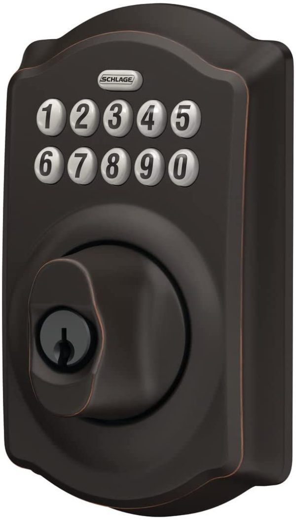 BE365 CAM Camelot Keypad Deadbolt,Aged Bronze - BE365 CAM 716 - Image 3