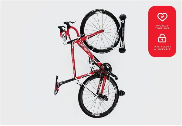 Steadyrack Bike Rack - Wall Mounted Bike Storage Solution for Your Home, Garage or Commercial Application. Easy Install. Swings 180 Degrees for More Floor Space - Image 4