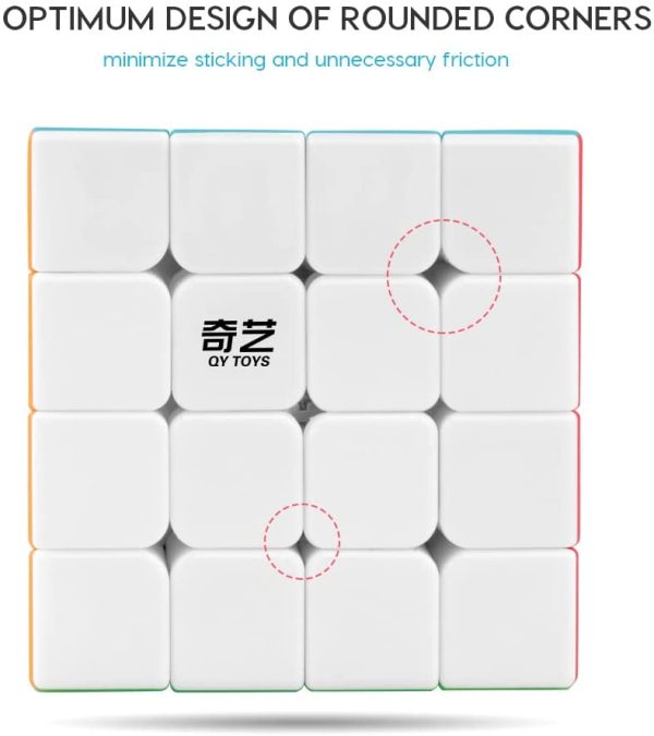 D-FantiX Qiyuan S 4x4 Speed Cube Stickerless Magic Cube 4x4x4 Puzzle Toys