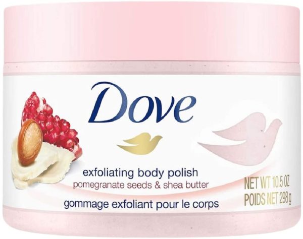 Dove Exfoliating Body Polish Body Scrub, Pomegranate & Shea 298 g - Image 2