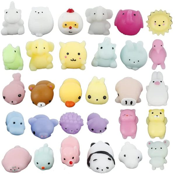 Mochi Squishy Toys (Random)  Pack Animal Mini Stress Relief Ball Toys for Teen Girls Boys Kids for Easter Party Favors, Birthday Gift, Classroom Prize, Goodie Bag - Image 7