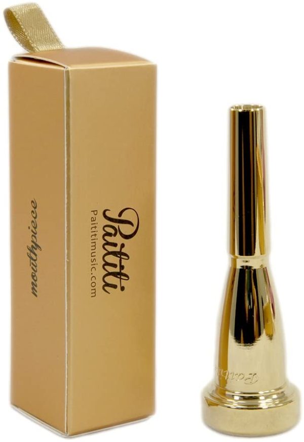 Paititi Gold Plated Rich Tone Bb 1C Trumpet Mouthpiece - Image 2