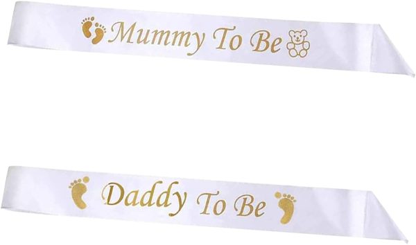 PCS Mummy to Be Sash Daddy to Be Sash Mummy and Daddy to Be Sash Mum to Be Sash Baby Shower Sash Party Decoration Baby Shower Mummy to Be Sash for Mum - Image 3