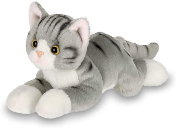 Bearington Lil' Socks Small Plush Stuffed Animal Gray Striped Tabby Cat, Kitten 8 inches - Image 3