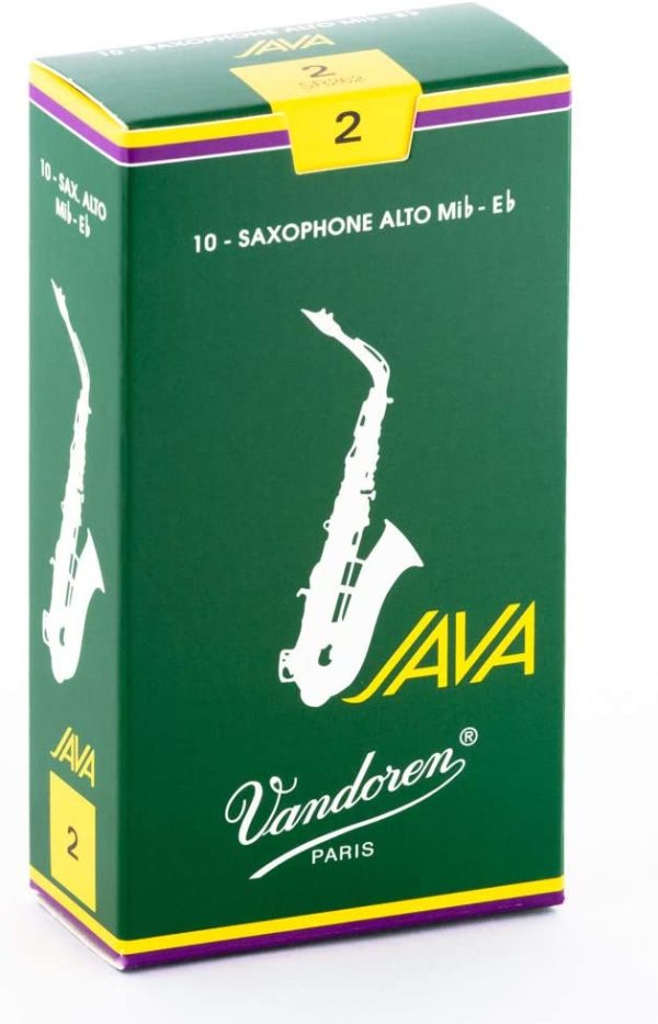 VANDOREN Java Alto Saxophone Reeds No. 2, Box of 10, SR262