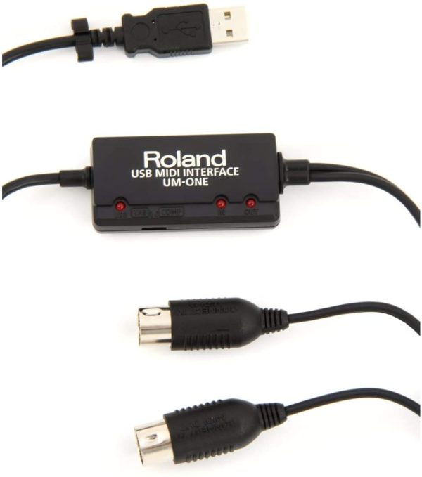 Roland UM-ONE-MK2 One in Two Out Midi Cable - Image 3