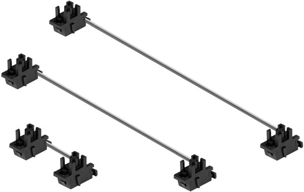 Black Plate Mount Stabilizers 2U 6.25U 7U for Cherry Style Snap in Stabilizers Compatible Mechanical Keyboards (Black 60/87 Keyboard Kit), Black 60/87 Kit (B-6087) - Image 6