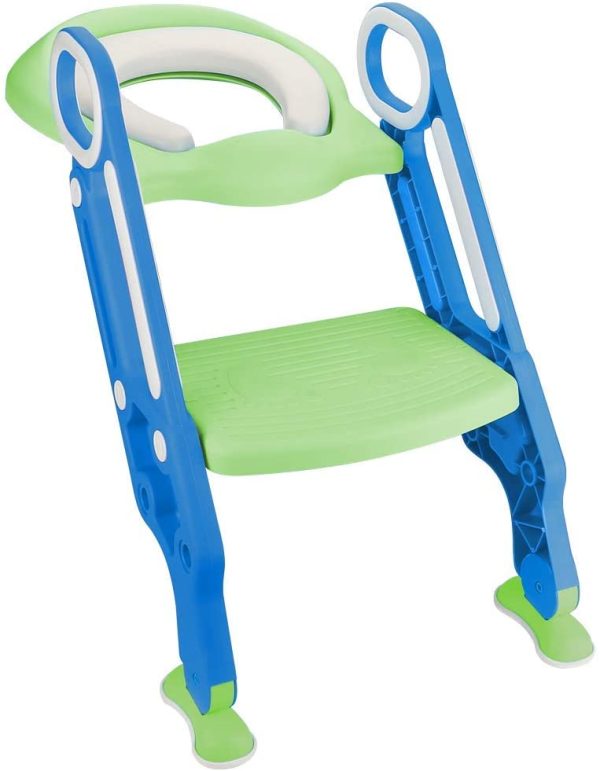 Potty Training Seat Adjustable Kid Potty Training Toilet, Potty Seat with Step Stool Ladder for Kid Potty Baby Training - Image 3