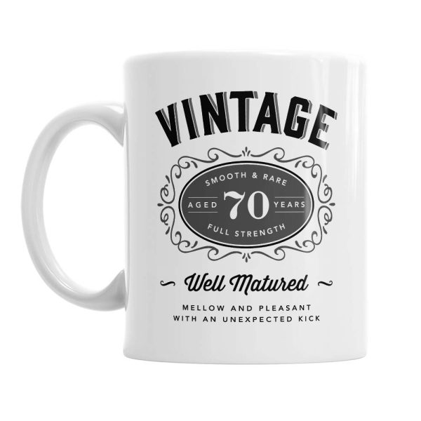 70th Birthday Gift Keepsake Mug Happy Present for 70 Men Women 10oz Coffee Mug - Image 2