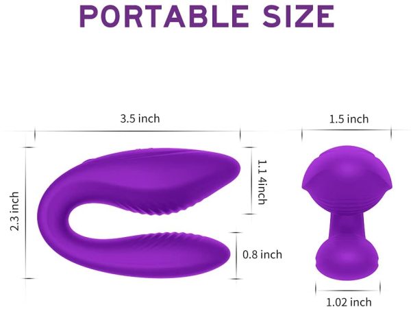 Clitoral G-spot Couples Vibrator - Adorime Wireless Anal Clitoris Stimulator, Waterproof Vaginal Massager with 10 Powerful Vibrating Modes, Rechargeable Adult Sex Toys for Women Masturbation - Image 5