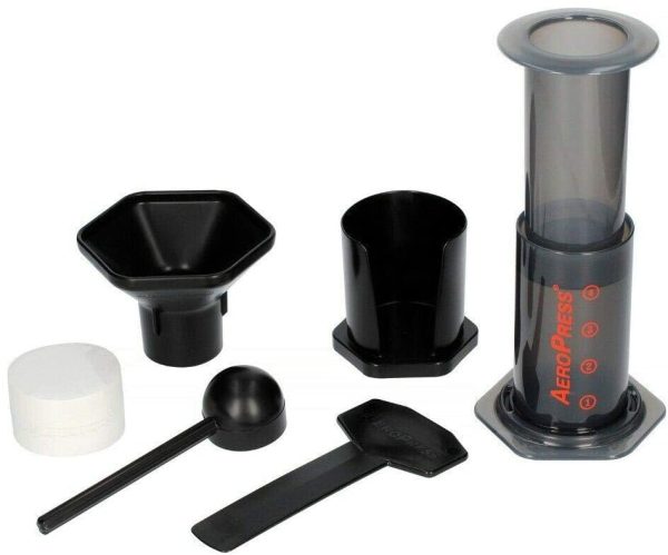 AeroPress Coffee and Espresso Maker - Quickly Makes Delicious Coffee Without Bitterness - 1 to 3 Cups Per Pressing, Black Gray, Height: 11.5" (80R11) - Image 3