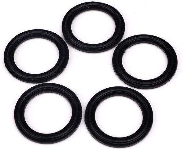 5 PCS Sanitary tri CLAMP Tri CLAMP Fkm/Viton Gasket 1.5" (1.5 inch) ID:35.1mm, OD: 50.5mm Dairy Brewing TRI Clover - Image 2