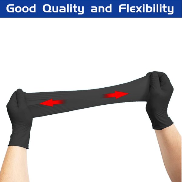 Nitrile Gloves,Disposable Gloves,No Latex,No Powder,Texture,Safe Working Gloves 1 Boxes - Image 2